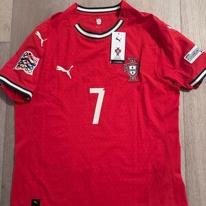2025 Portugal Nations League Home Authentic Ronaldo Player Kit L